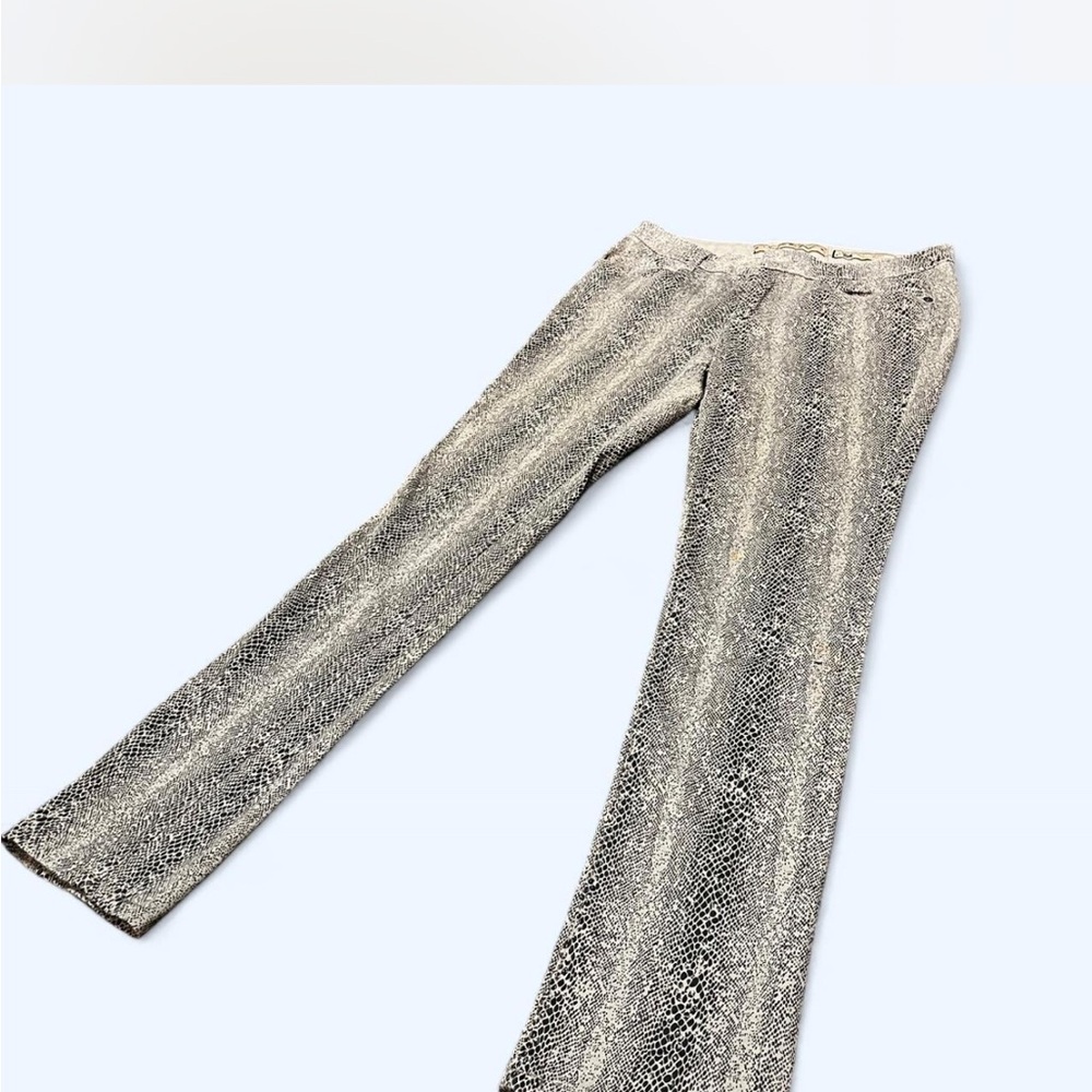Vanilla Star Black and Gray Snakeskin Skinny Jeans